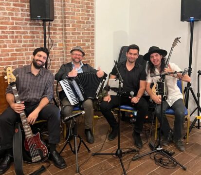 Ta Pedia Tis Polis at Greektober Fest Greek band NYC playing Rebetiko and Laiko music at a cultural festival