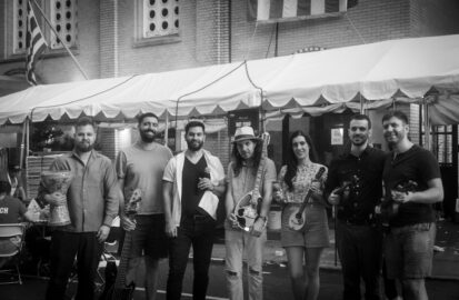 Ta Pedia Tis Polis at Brooklyn Greek Fest Greek band NYC playing Rebetiko and Laiko music at a cultural festival